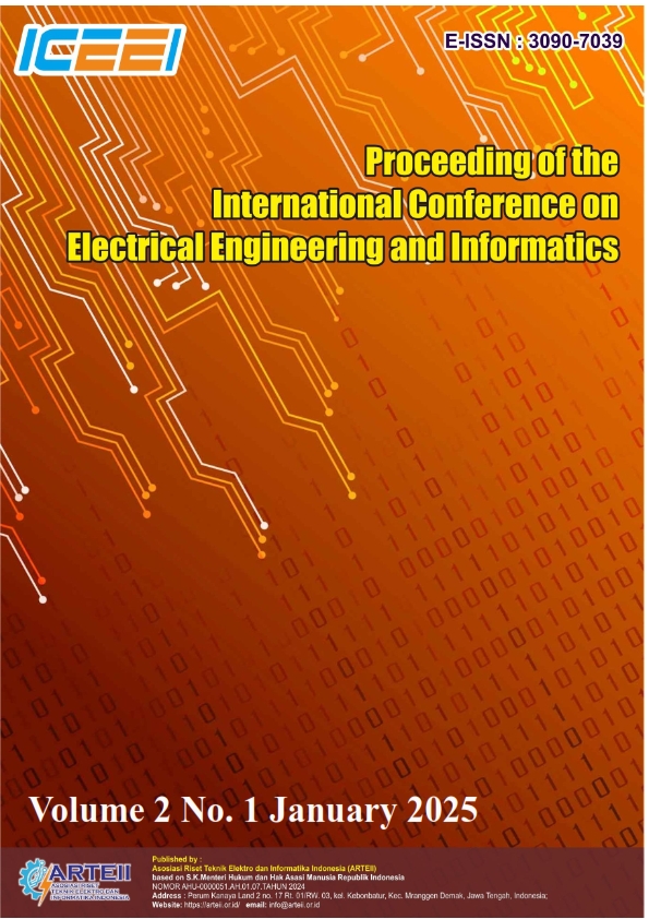 					View Vol. 2 No. 1 (2025): January : Proceeding of the International Conference on Electrical Engineering and Informatics
				